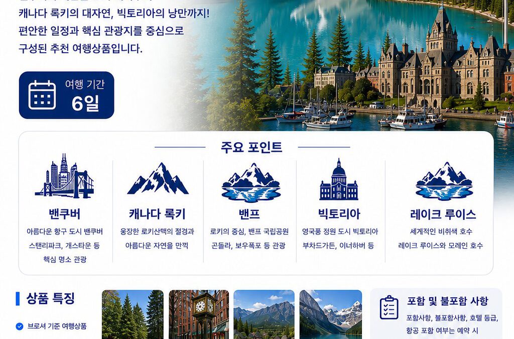 밴쿠버 록키 빅토리아 6일