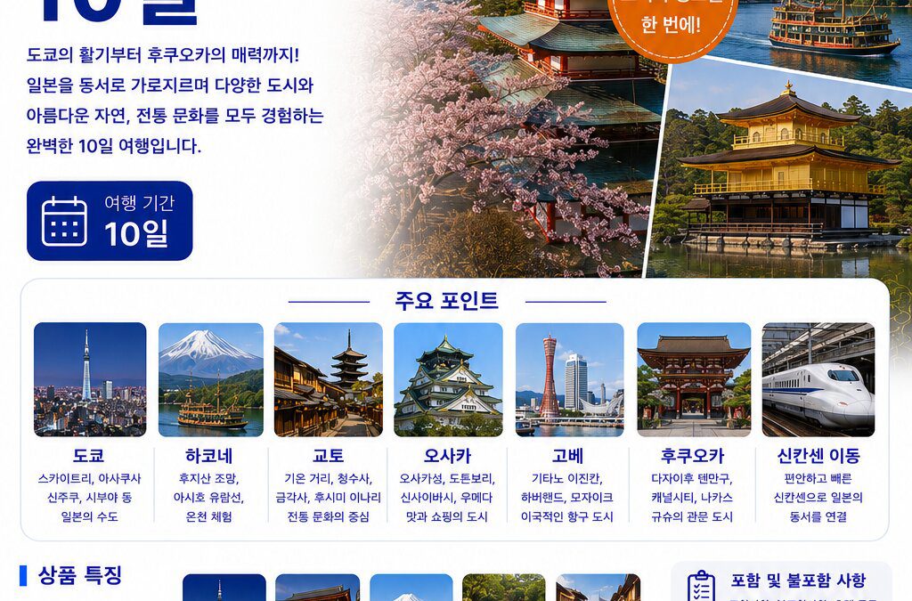 일본 가로지르기 10일