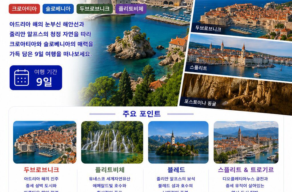 크로아티아 슬로베니아 9일